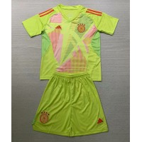 Camiseta Alemania Portero Segunda Equipación Replica Eurocopa 2024 para niños mangas cortas (+ Pantalones cortos)